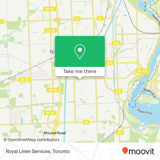 Royal Linen Services, 6710 Lundy's Ln Niagara Falls, ON L2G 1V5 map