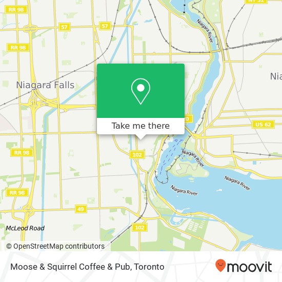 Moose & Squirrel Coffee & Pub, 6039 Fallsview Blvd Niagara Falls, ON L2G plan