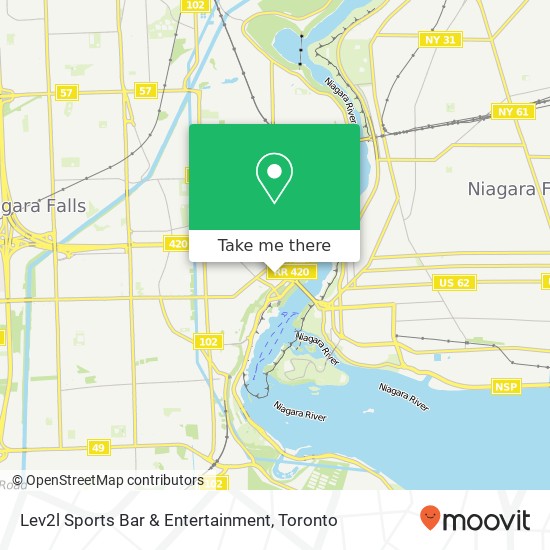 Lev2l Sports Bar & Entertainment, 5705 Falls Ave Niagara Falls, ON L2G map