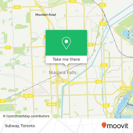 Subway, 6940 Morrison St Niagara Falls, ON L2E map