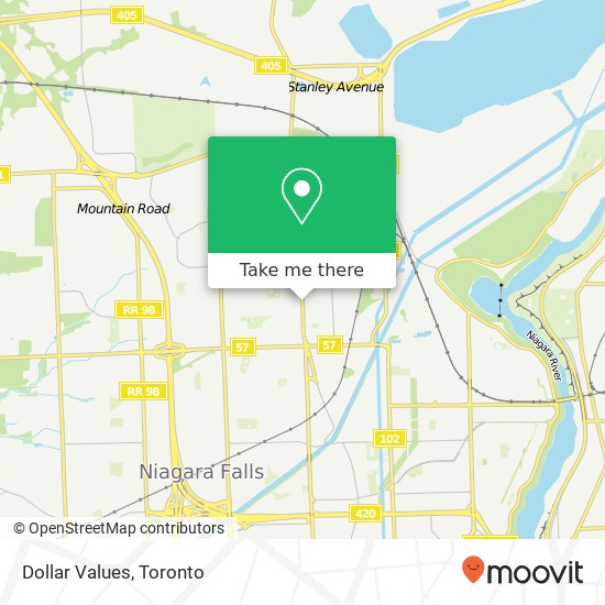 Dollar Values, 3643 Portage Rd Niagara Falls, ON L2J map