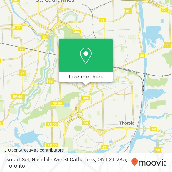 smart Set, Glendale Ave St Catharines, ON L2T 2K5 map