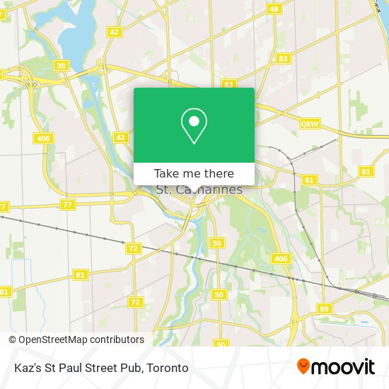 Kaz's St Paul Street Pub map