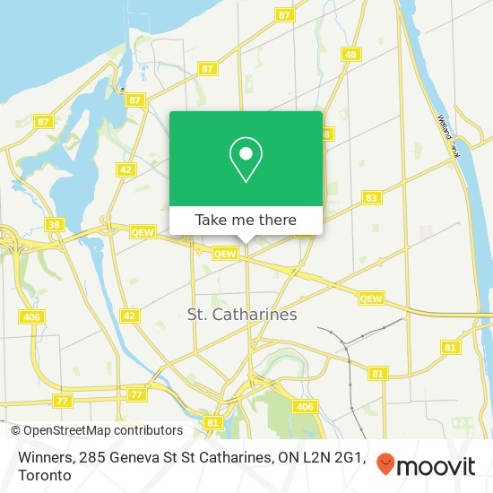 Winners, 285 Geneva St St Catharines, ON L2N 2G1 map