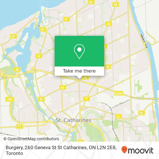 Burgery, 260 Geneva St St Catharines, ON L2N 2E8 map