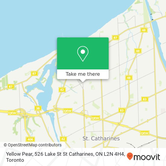 Yellow Pear, 526 Lake St St Catharines, ON L2N 4H4 plan