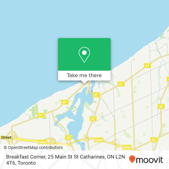 Breakfast Corner, 25 Main St St Catharines, ON L2N 4T6 map