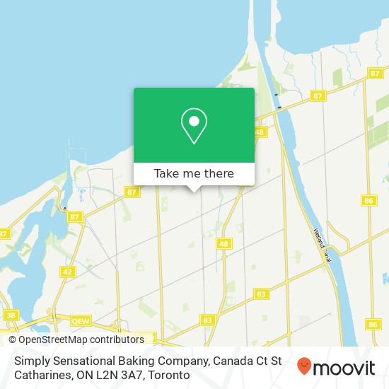 Simply Sensational Baking Company, Canada Ct St Catharines, ON L2N 3A7 map