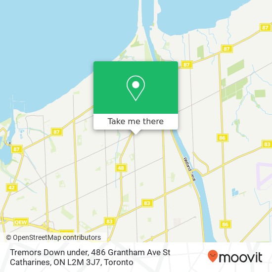 Tremors Down under, 486 Grantham Ave St Catharines, ON L2M 3J7 map