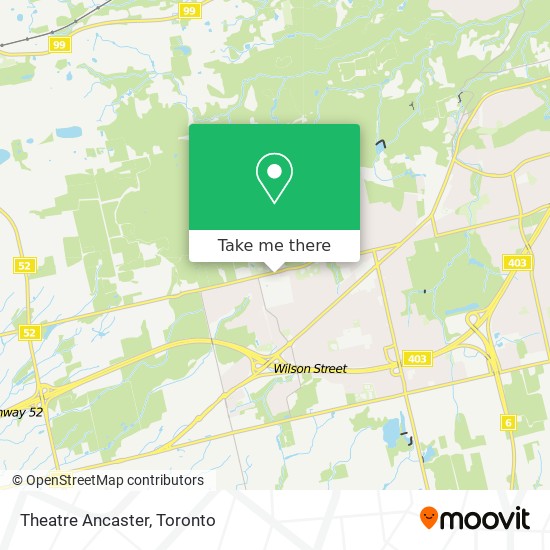 Theatre Ancaster map