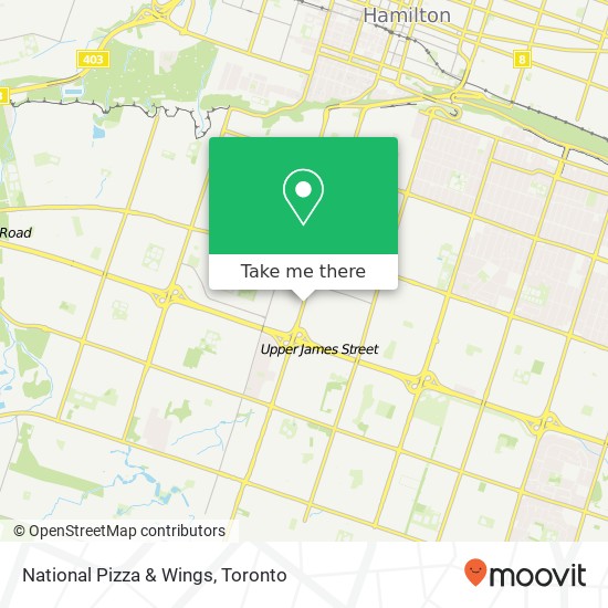 National Pizza & Wings, 1000 Upper James St Hamilton, ON L9C map