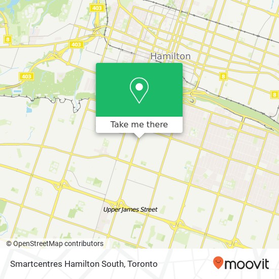 Smartcentres Hamilton South map