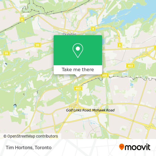 Tim Hortons map