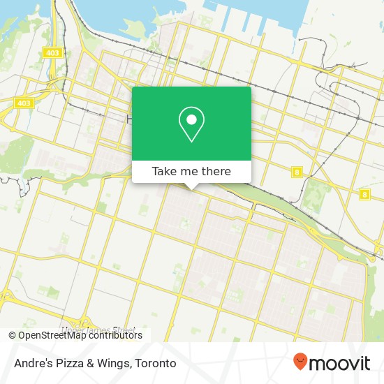 Andre's Pizza & Wings, 402 Concession St Hamilton, ON L9A 1B7 map