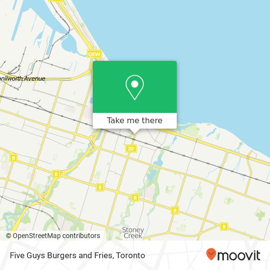 Five Guys Burgers and Fries, 518 Centennial Pkwy N Hamilton, ON L8E 0G2 map