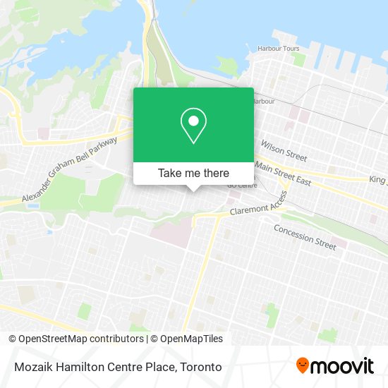 Mozaik Hamilton Centre Place map