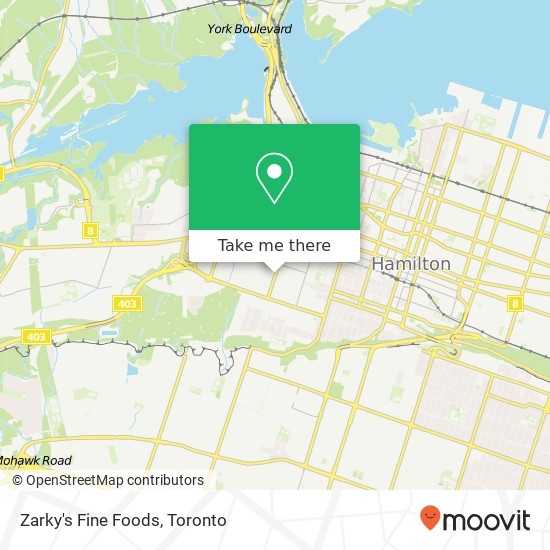 Zarky's Fine Foods, 264 Dundurn St S Hamilton, ON L8P map
