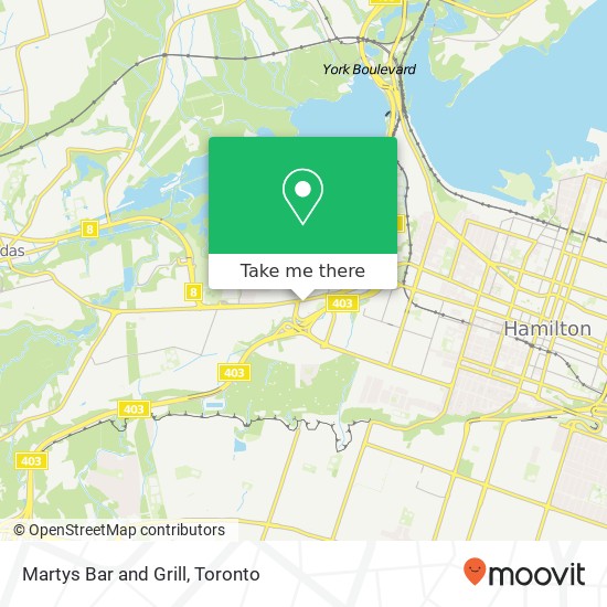 Martys Bar and Grill, Main St W Hamilton, ON L8S 4P3 map