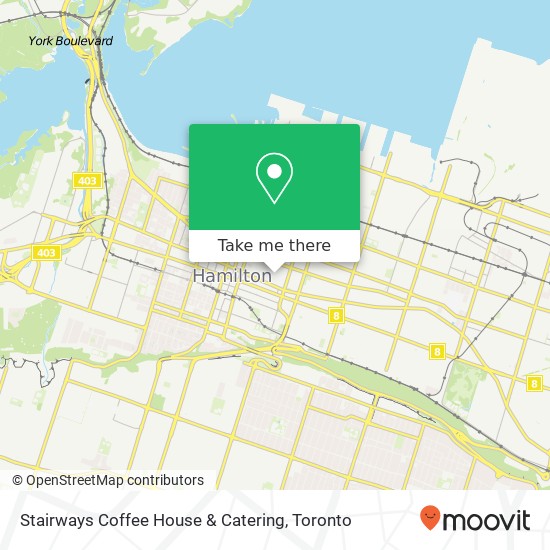 Stairways Coffee House & Catering, 225 King William St Hamilton, ON L8R 1B1 plan