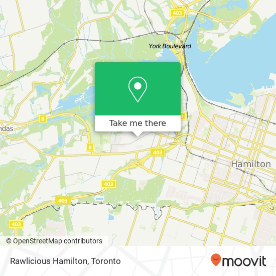 Rawlicious Hamilton, 1044 King St W Hamilton, ON L8S 1L5 map