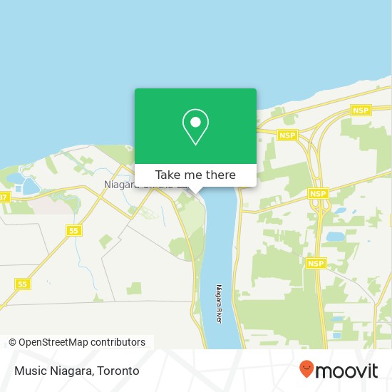 Music Niagara map