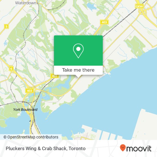 Pluckers Wing & Crab Shack, 335 Plains Rd W Burlington, ON L7T map