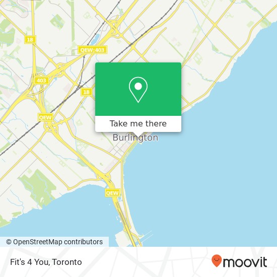 Fit's 4 You, 2017 Lakeshore Rd Burlington, ON L7R 1A1 map