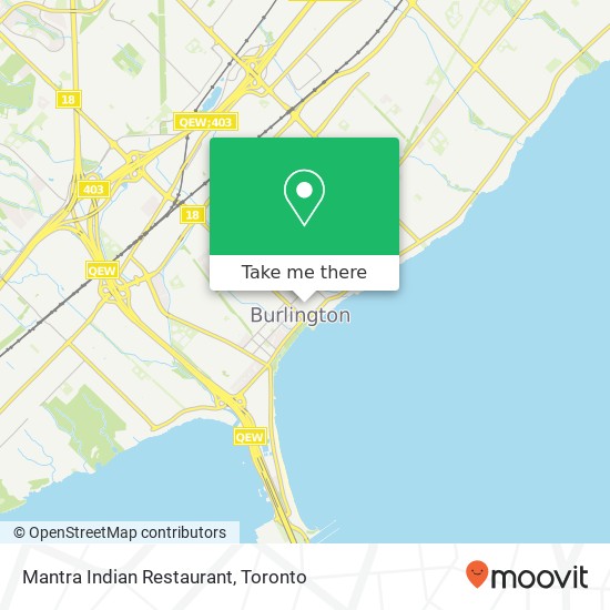 Mantra Indian Restaurant, 417 Elizabeth St Burlington, ON L7R 2L8 map