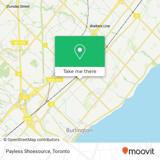 Payless Shoesource, 777 Guelph Line Burlington, ON L7R 3N2 map