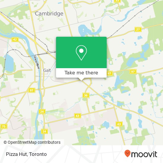 Pizza Hut, 40 Dundas St S Cambridge, ON N1R 8A8 map