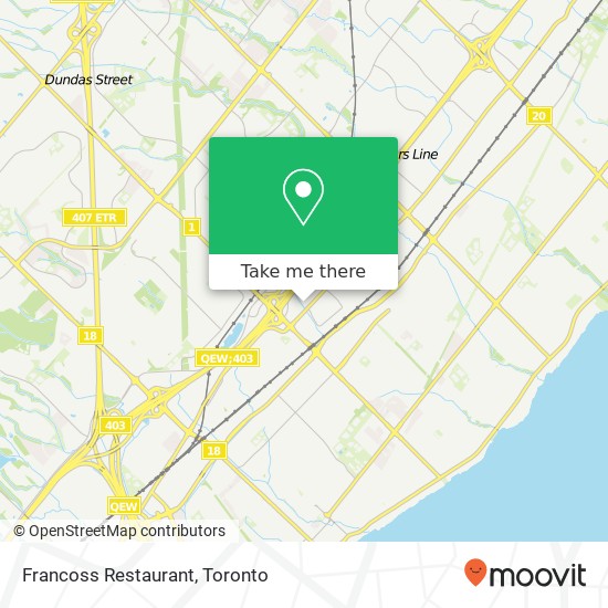 Francoss Restaurant, 3063 S Service Rd Burlington, ON L7N 3E9 map