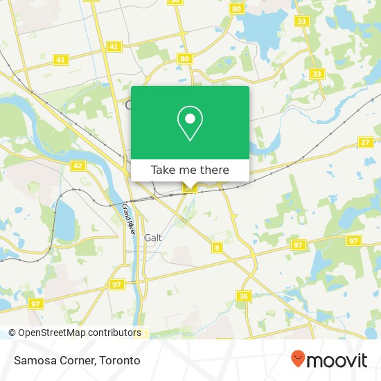 Samosa Corner, 215 Beverly St Cambridge, ON N1R 3Z9 map