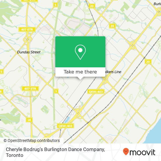 Cheryle Bodrug's Burlington Dance Company, 3295 Mainway Burlington, ON L7M 1A6 map