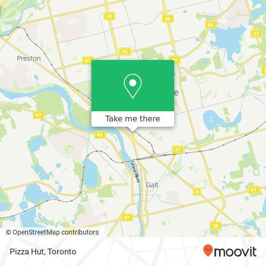 Pizza Hut, 1 Hespeler Rd Cambridge, ON N1R 8L4 map