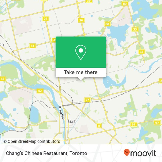 Chang's Chinese Restaurant, 383 Elgin St N Cambridge, ON N1R 8C1 map