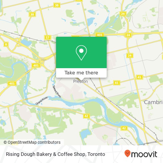 Rising Dough Bakery & Coffee Shop, 927 King St E Cambridge, ON N3H 3P4 map