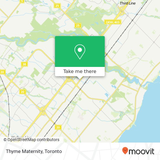 Thyme Maternity, 3527 Wyecroft Rd Oakville, ON map