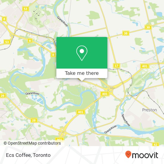 Ecs Coffee, 4391 King St E Kitchener, ON N2P 2G1 map