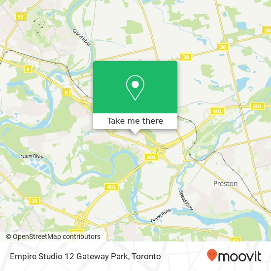 Empire Studio 12 Gateway Park map