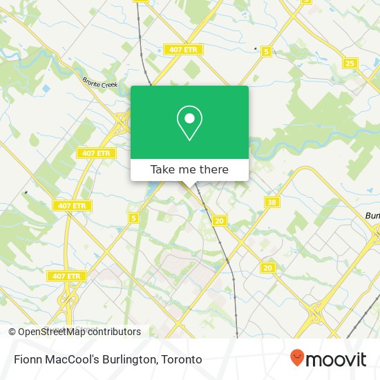 Fionn MacCool's Burlington, 2331 Appleby Line Burlington, ON L7L 0J3 map