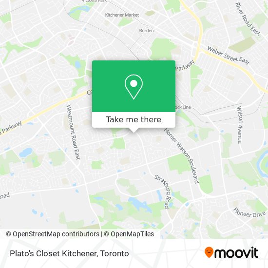 Plato's Closet Kitchener map