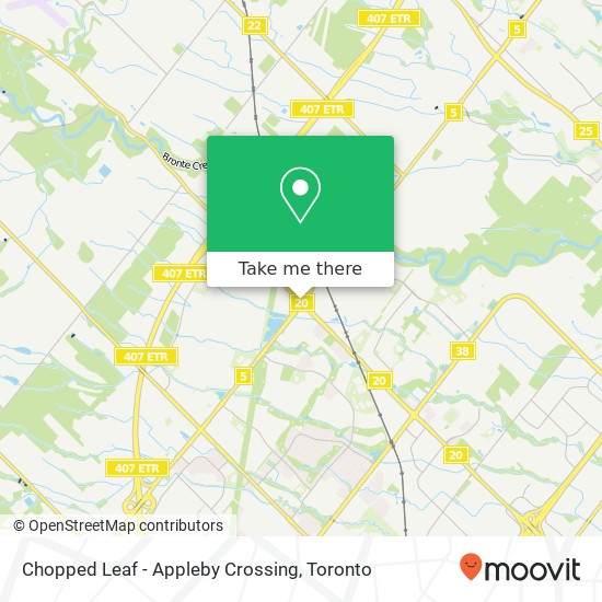 Chopped Leaf - Appleby Crossing, 2535 Appleby Line Burlington, ON L7M map