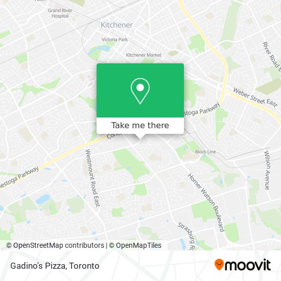 Gadino's Pizza map
