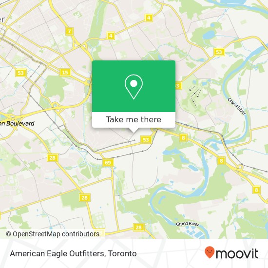 American Eagle Outfitters, 2960 Kingsway Dr Kitchener, ON N2C 1X1 map