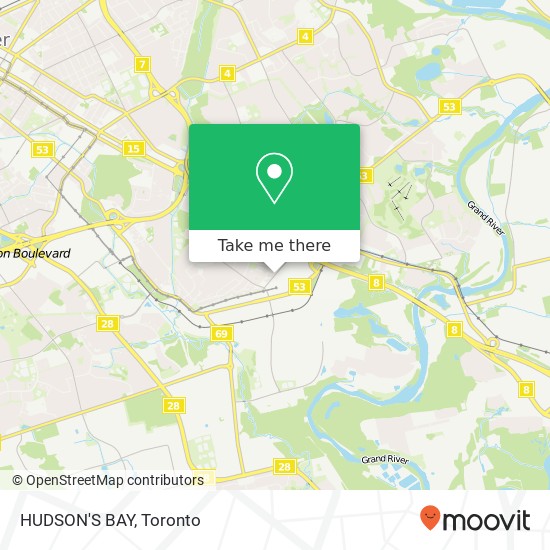 HUDSON'S BAY, 3050 Kingsway Dr Kitchener, ON N2C 2J7 map