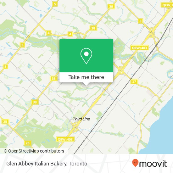 Glen Abbey Italian Bakery, 1131 Nottinghill Gate Oakville, ON L6M 1K5 map