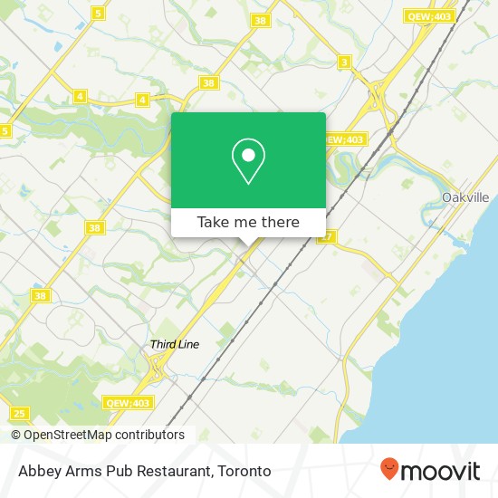 Abbey Arms Pub Restaurant, 481 N Service Rd W Oakville, ON L6M 2V6 map