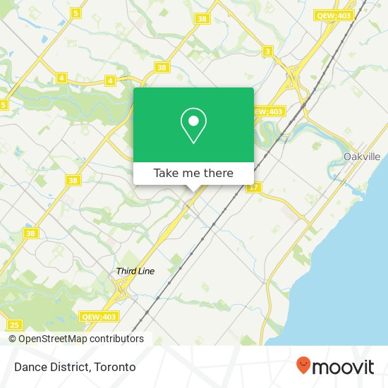 Dance District, 461 N Service Rd W Oakville, ON L6M 2V5 plan