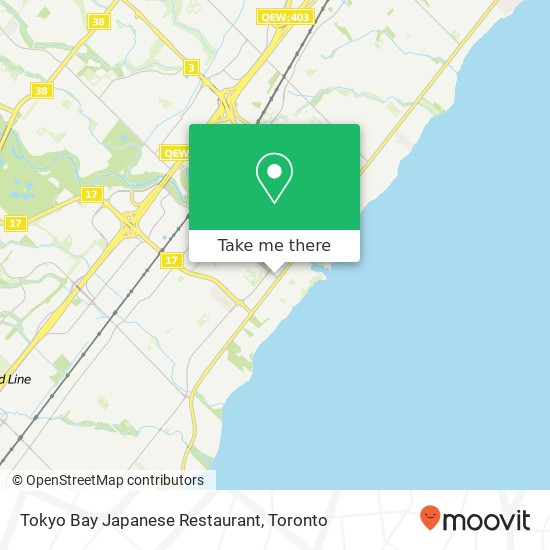 Tokyo Bay Japanese Restaurant, 125 Kerr St Oakville, ON L6K 3A4 plan