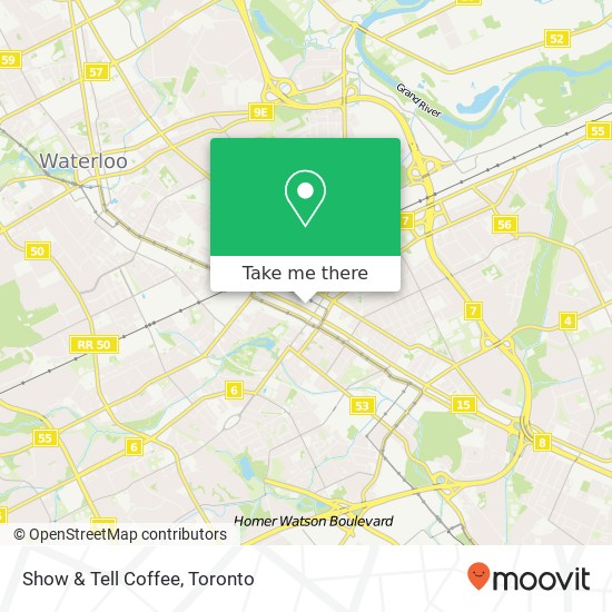 Show & Tell Coffee, 30 Ontario St N Kitchener, ON N2H 4Y4 map